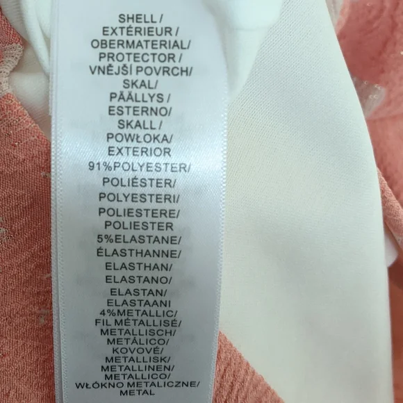 Adrianna Papell Size 8 Hibiscus Jacquard Draped Dress - Picture 8 of 10